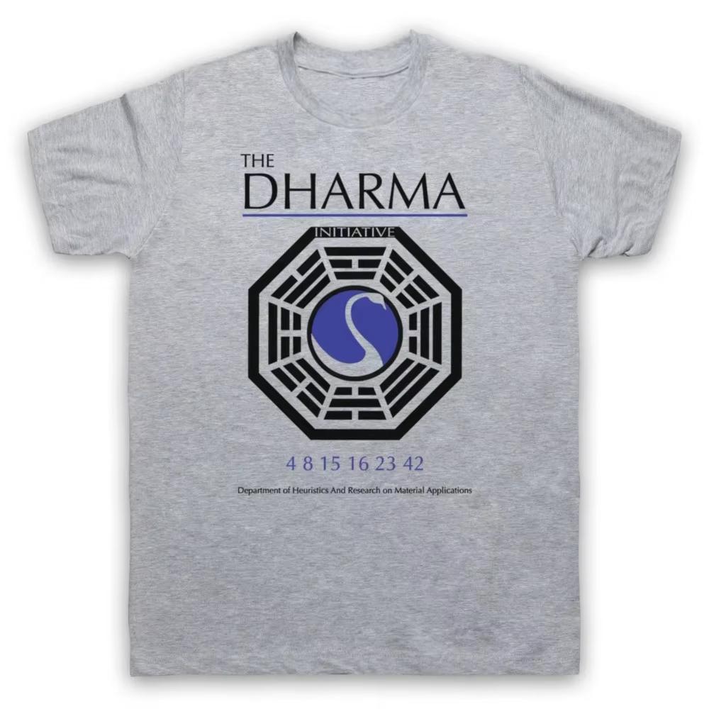 

Unisexs Tshirt Fashion Streetwear LOST UNOFFICIAL THE DHARMA INITIATIVE CULT TV SHOW UnisexS WomenS Tee High Quality Cotton Top 4XL