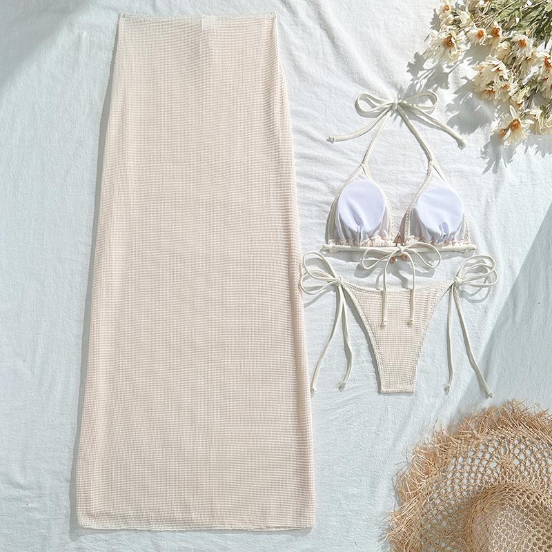 Bikini Bandage Swimsuit High Waist Swimwear for Women Bikini 3 Pcs Bathing Suits Summer Female