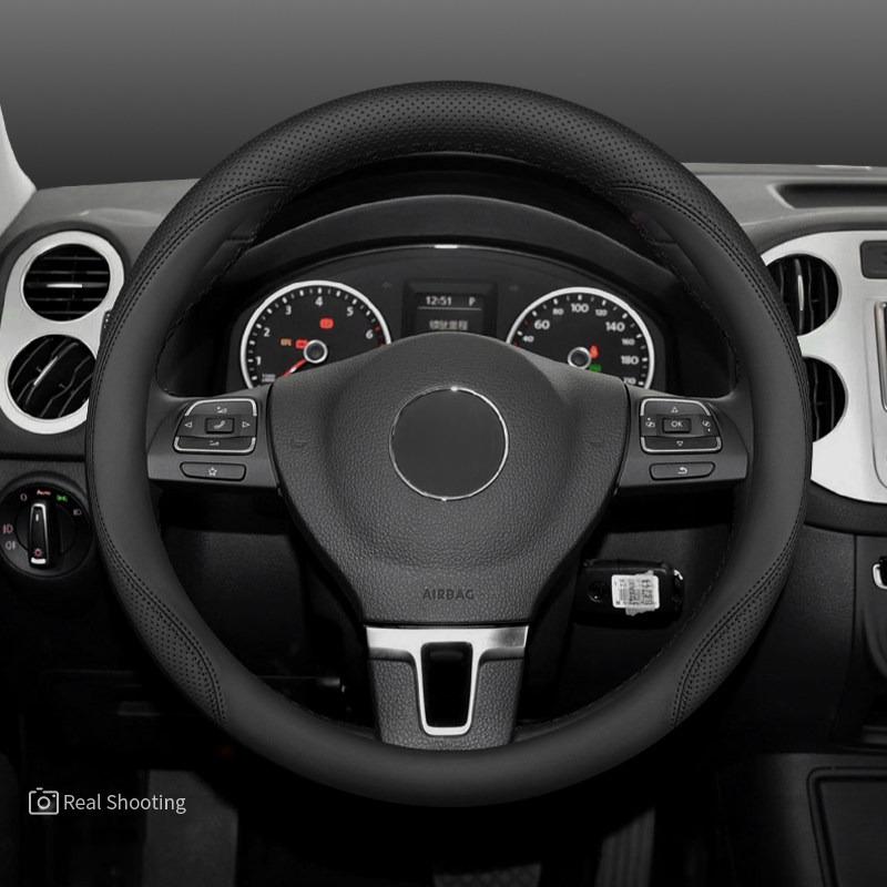 Pro VW Volkswagen Tera Teramont Potah Volantu Kůže Ultratenký Protiskluzový Prodyšný Potah Madla Auta Interiérové Doplňky