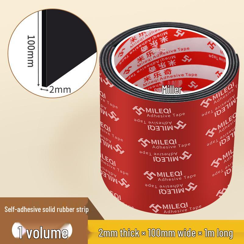 Mileqi EPDM Self-Adhesive Shock-Absorbing Anti-Slip Rubber Pad Strip