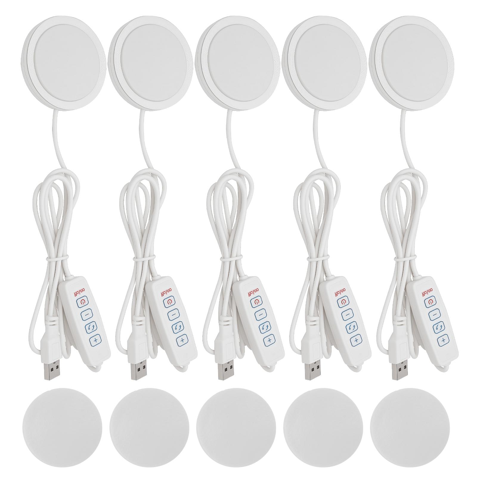 

5Pcs 5V LED Lamp For Bambu Lab Led Lamp Kit Adjustable Light Kit Led Light Parts Hardware DIY Model white /cold/warm light