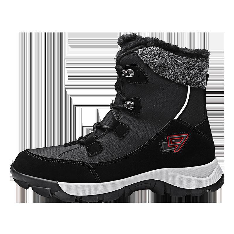 

XG Зимние Снежные Ботинки Мужские Походные Ботинки Шерстяная Подкладка Уличные Охотничьи Ботинки Водонепроницаемые Горные Ботинки Противоскользящая Спортивная Обувь Женская 46