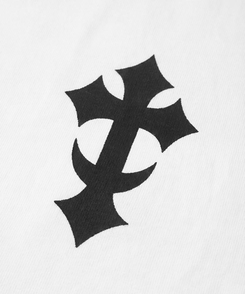 SAINTPAIN Sp Mini Cross Heavyweight Crop Short Sleeve Tee White