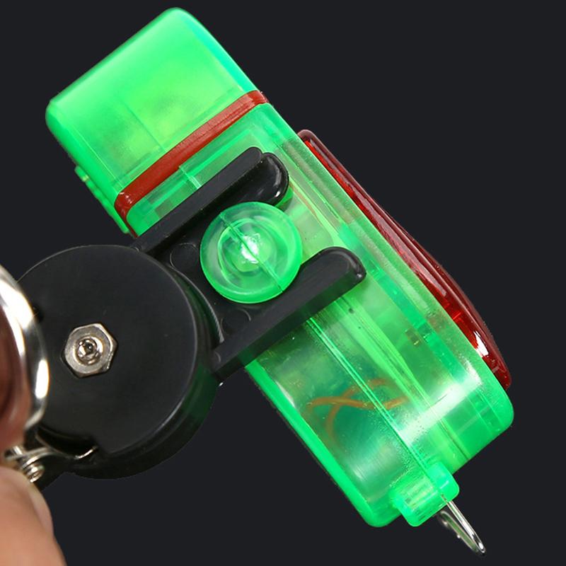 1Pc Fish Bite Alarm High Sensitive Fishing Alarm Sound Bell Led Light Indicator Clip-On Fishing Rod Buzzer Fishing Accessories