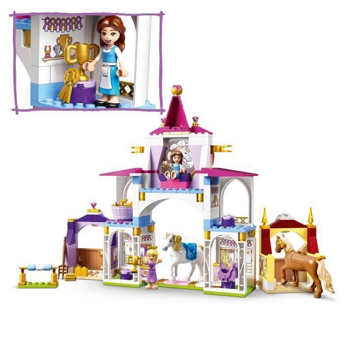 LEGO® 43195 Disney Les Écuries Royales de Belle et Raiponce Jouet de Construction avec Cheval et Figurines
