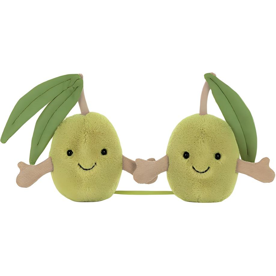 JELLYCAT Interesting 1 Pair Olive Dolls Plush Doll 12.7cm Height