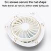 Solviftehatt med nakkelapp UV-beskyttelse Hatt med kjølevifte USB-oppladbar Pustende Herre Dame Sommer Utendørs Bredbremmet Solhatt