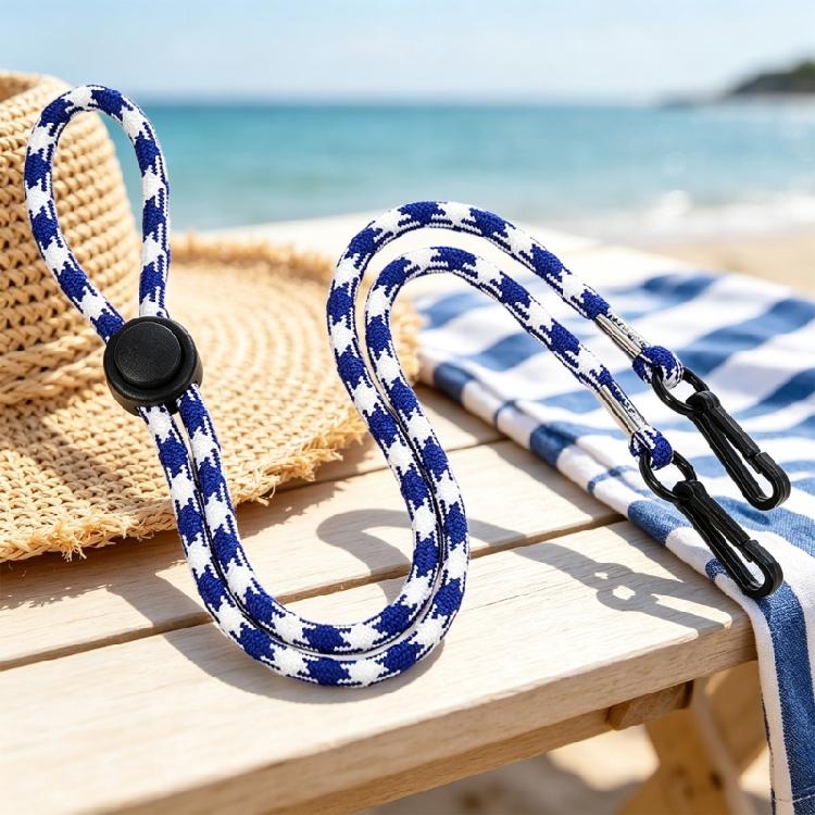 Bucket Hat Retention Cord Braided Chin Strap with Adjustable Cord Lock Double End Clip for DIY Hat Repair, Travel, and Fishing Use