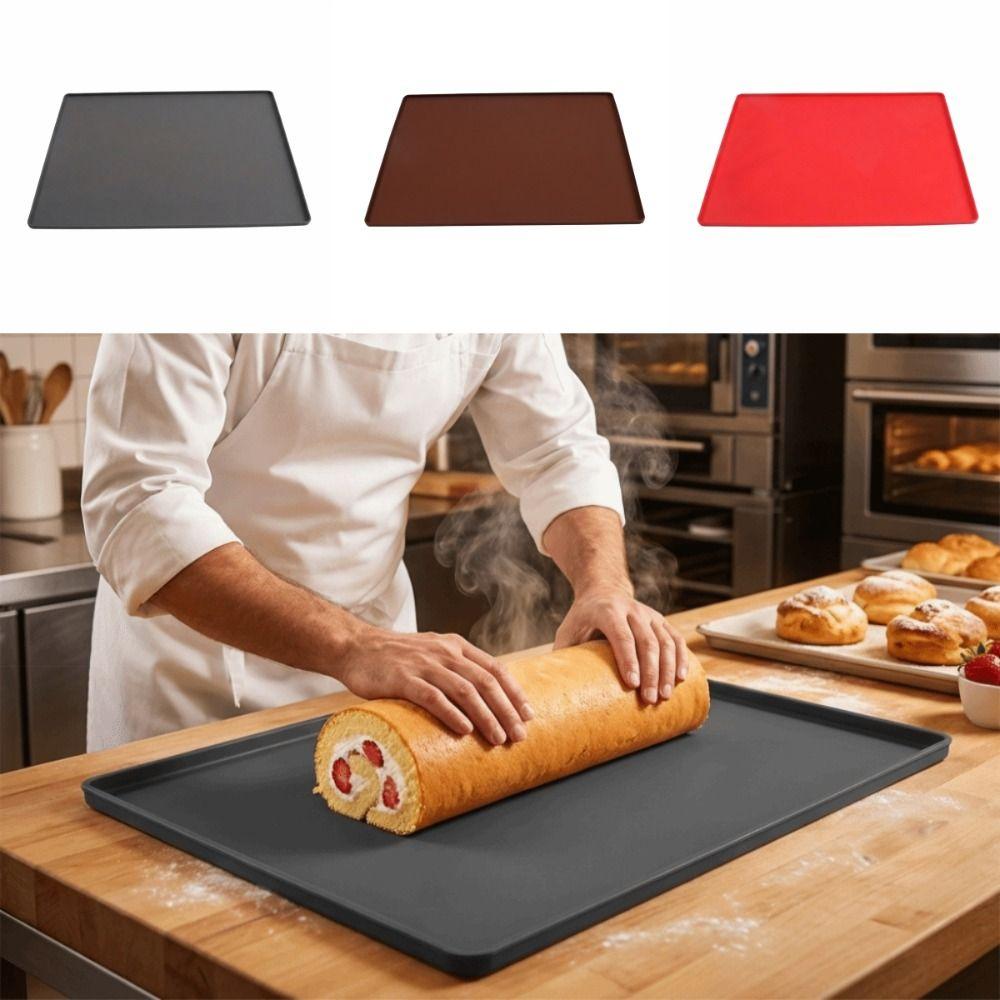 40cmx30cm Cake Roll Pad Silicone Macaron Swiss Roll Mat Silicone Baking Mat Professional Bakery