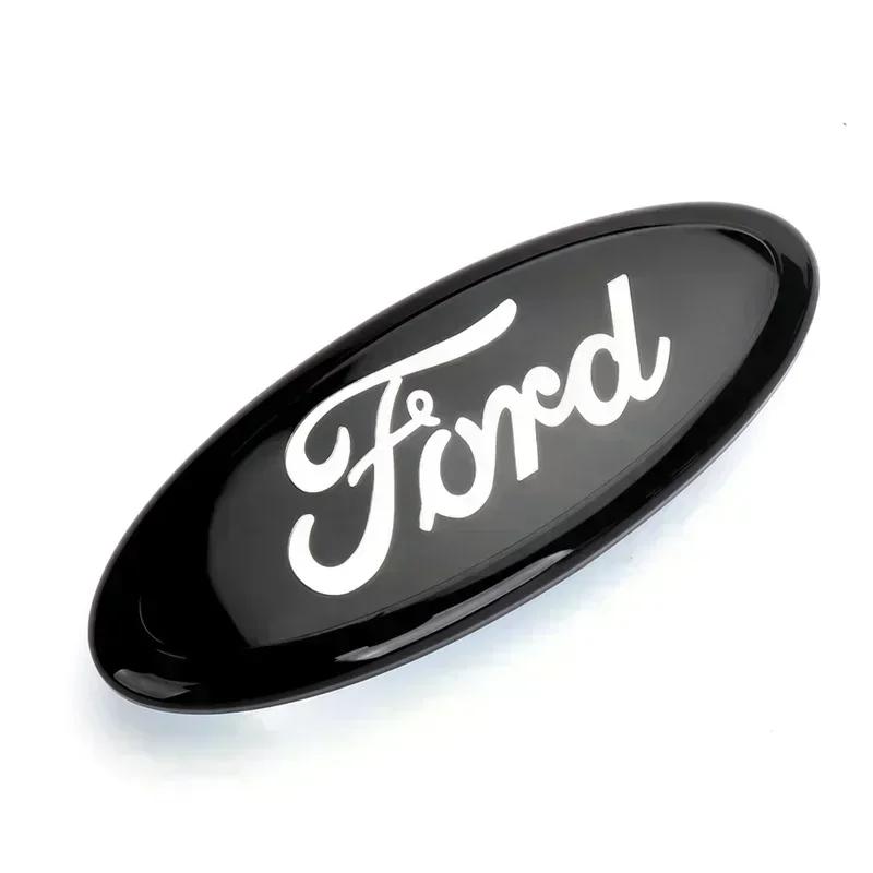 7/9 Inch Car Front Head Hood Emblem Badge Rear Trunk Stickers for Ford Explorer F150 Ranger Fiesta Mondeo Focus 3 Transit Edge