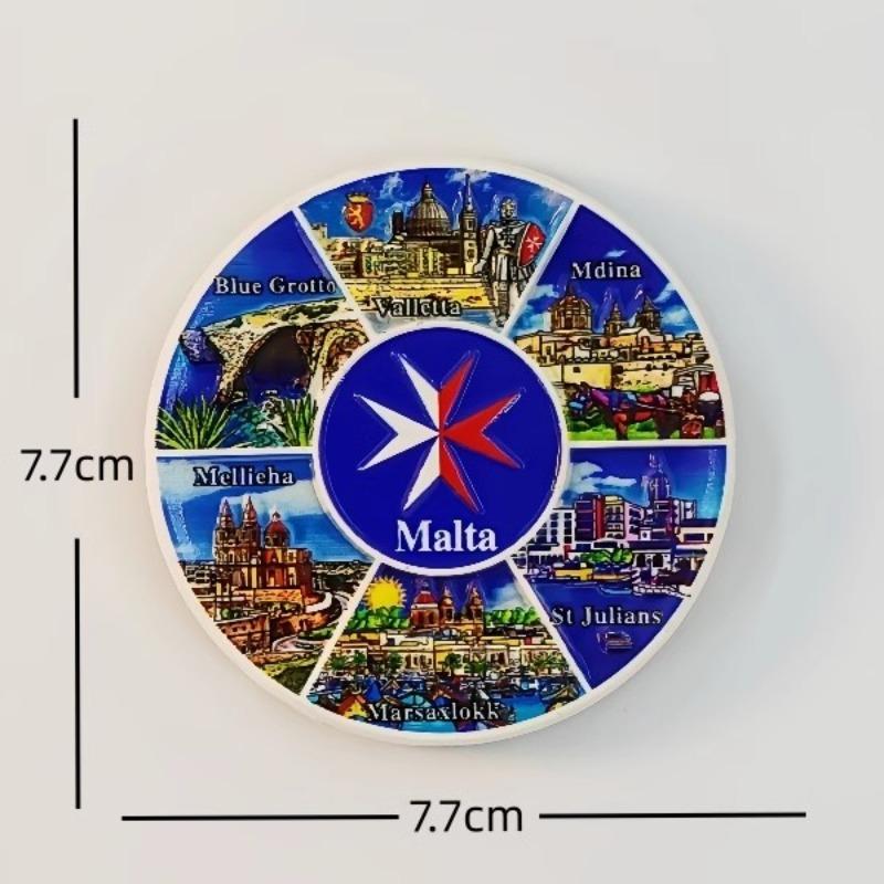 Malta Fridge Stickers Bus Travel Souvenirs Mosaic Fridge Magnets Home Decoration Wedding Gifts