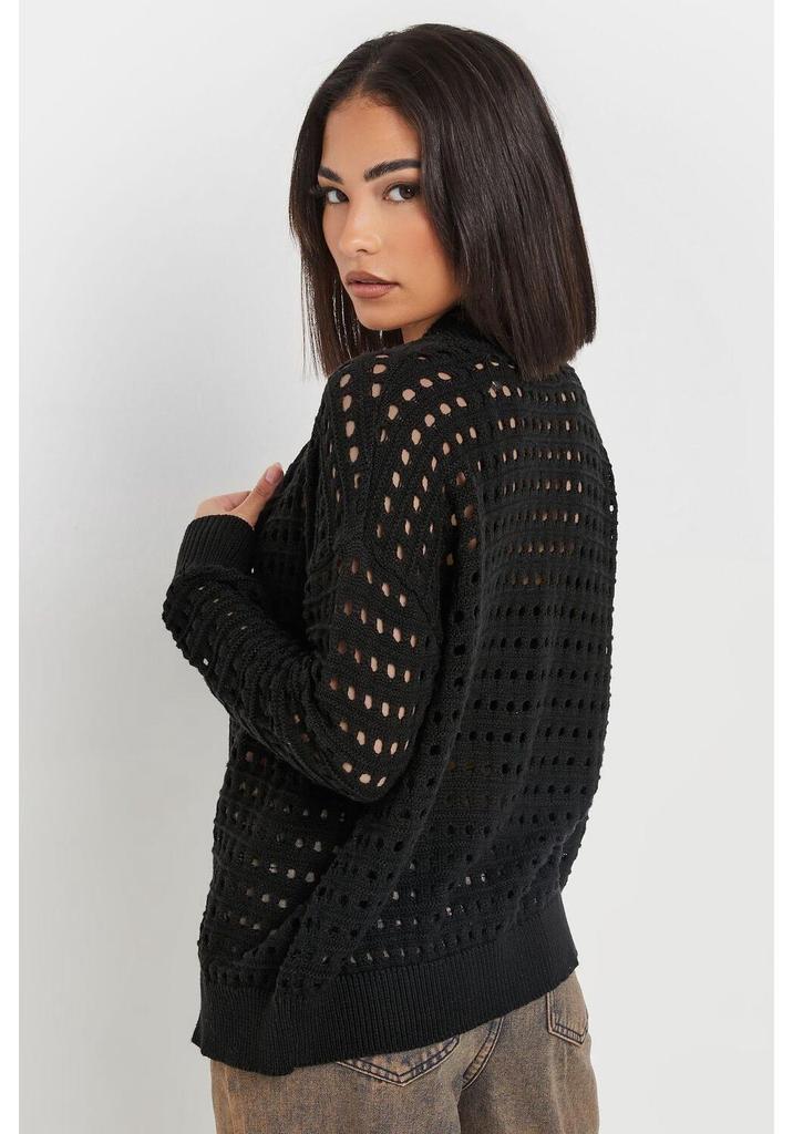 Women's Summer Slimming Zipper Sweater - Hollow Out Mesh Jacket for Versatile Commutes