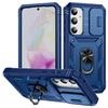 For Samsung Galaxy A35 5G Case TPU+PC Kickstand Phone Cover with Slide Lens Lid