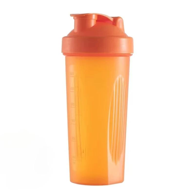 600ml Portable Protein Powder Shaker Bottle Leak Proof Water Bottle for Gym Fitness Training Sport Shaker Mixing Cup with Scale