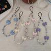 KKBEAD Women's Butterfly Beaded Phone Chain Pendant - Handmade, Versatile Ins Style from Japan & Korea