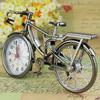 Vintage Bike Shape Alarm Clock Fun Bicycle Clock Ornaments for Home Decor