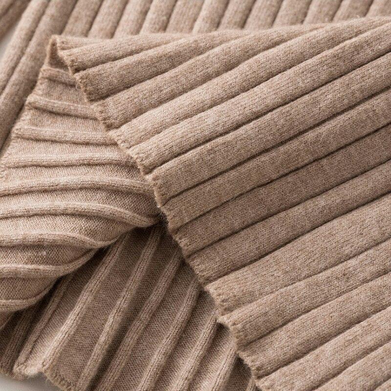 Herbst Oansatz Gestrickte Lange Hülse Frauen Pullover 2023 Mode Koreanische Dünne Strickwaren Winter Casual Gestreiften Tops Jumper 28713