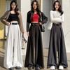 Women's Spring 2025 French-Style High-Waisted Wide-Leg Suit Pants