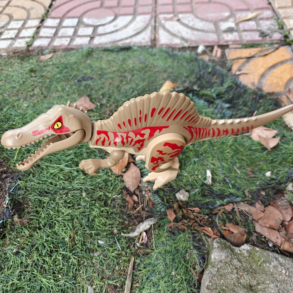 Chiński DIY Dinozaur Jurajski Spinozaur Pterodaktyl Misja Powietrzna Klocki Edukacyjna Zabawka dla Dzieci Prezenty