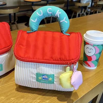 Lovely House Women's Cosmetic Bag Skin Care Products Storage Bag Large Capacity Portable Travel Washing Bag Portable Dopamine Storage Bag