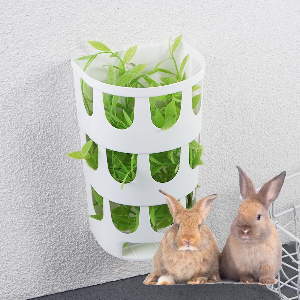 Manger Food Dispenser Hanging Grass Container Feeding Rack Rabbit Hay Feeder Grass Holder