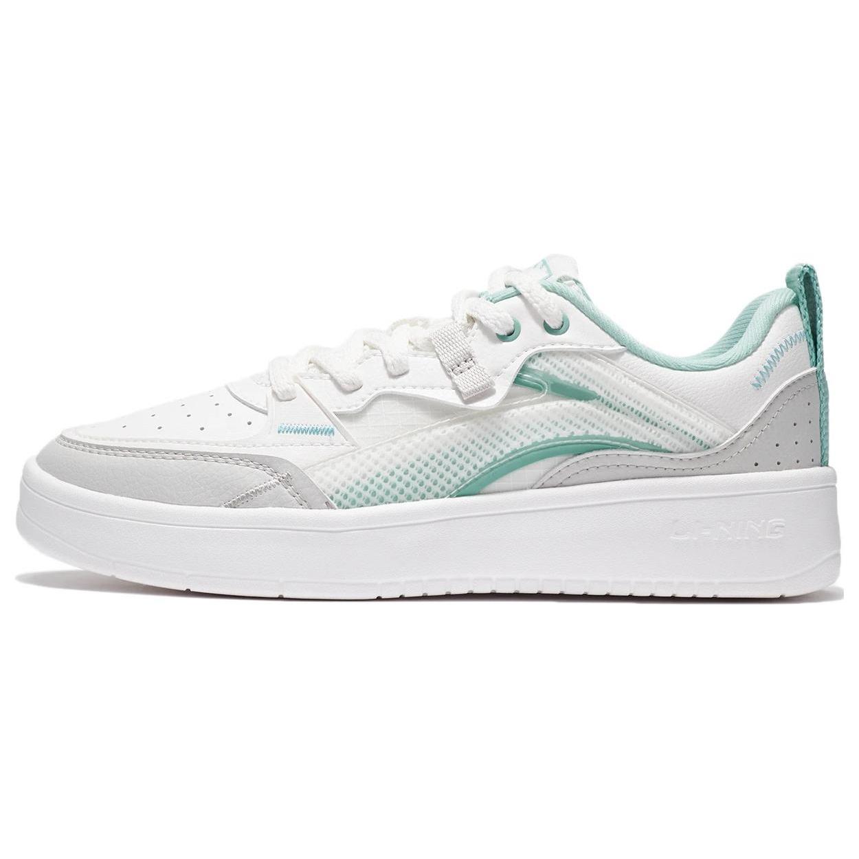 

Новые низкие кеды для скейтборда LiNing Jade Star Женские Белые Серые AGCS086-4 37.5