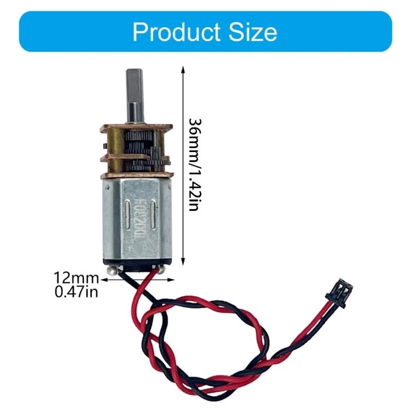 4PCS Metal Reduction Motor Double Voltages 3V-6V Gear Motor For Science Experiment Robot And Electronic Project Supply