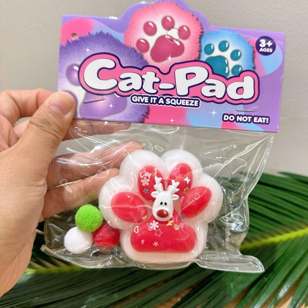 Silicone Cartoon Cat Claw Toy Kneading Cat Paw Pinch Toy Kids Tricky Doll
