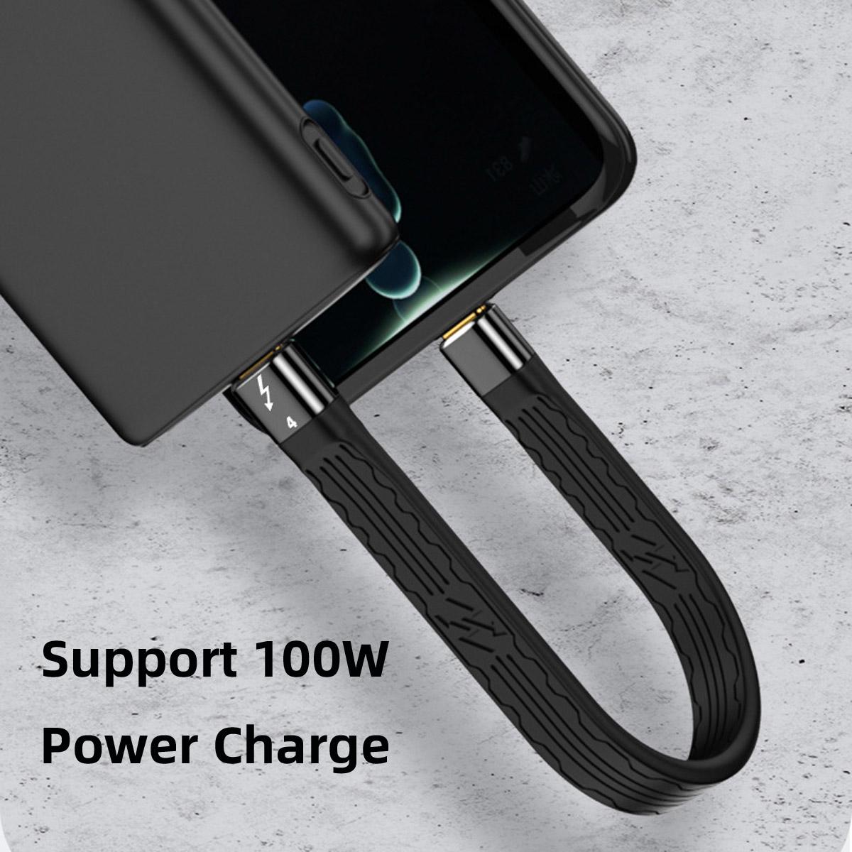 

TB-005-0.22M ThunderBolt4 Flat Slim Cable 40Gbps 5A 100W Fast Charging Speed Supports 8K 60Hz 5K 60Hz Video Output As Shown A