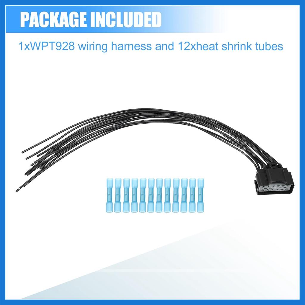 Heated Seat Wiring Connector Wire Harness Replacement WPT928 15326110 Heated/Cooled Seat Module Connector Wire Kit for Ford F-250 F-350 F-450 Super