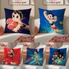 Klassische Japanische Anime AAstroboy Kissenbezug Kissenhülle Kurzer Plüsch Versteckter Reißverschluss Raum Sofa Kissenbezug