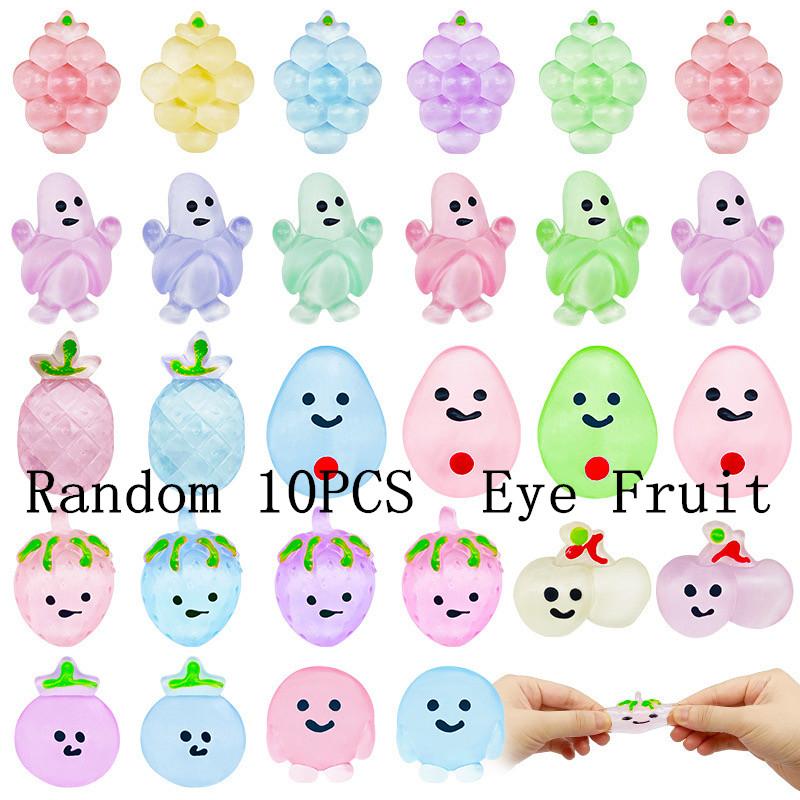 Cartoon-Tiere Stressabbau Spielzeug für Jungen Mädchen Geburtstagsparty Mitgebsel Halloween Obsttiere Füllung Karneval Kinderparty Zubehör