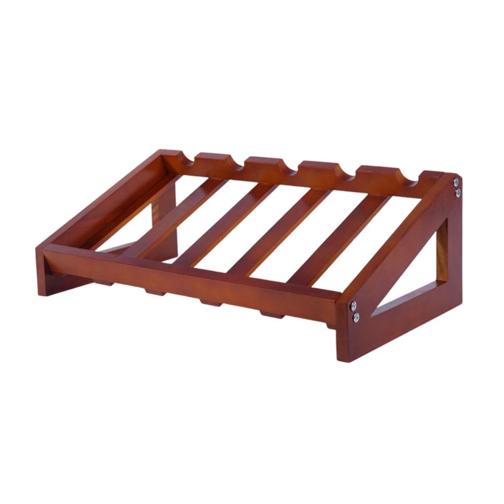 Rustic Style Wooden Wine Rack For Home Kitchen Bar Decorations Durable Storage Shelf For Wine Bottles Display