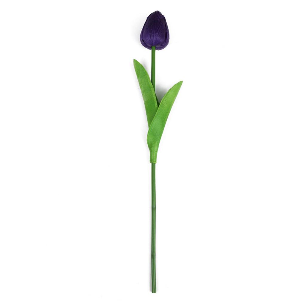 Mini Purple Tulip Artificial Flower for Wedding and Home Decoration