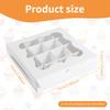 10/24Pcs Cupcake Packing Box 16-Grids Paper Bakery Boxe with Clear Window for Party Desserts Pastries Chocolates Containers New