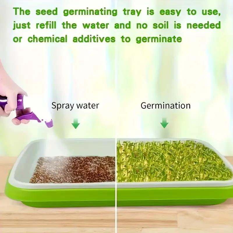 2026New Home Germination Tray Tray Seed Germination Tray Seedling Tray Wheatgrass Seed Planting Soilless Cultivation Planting