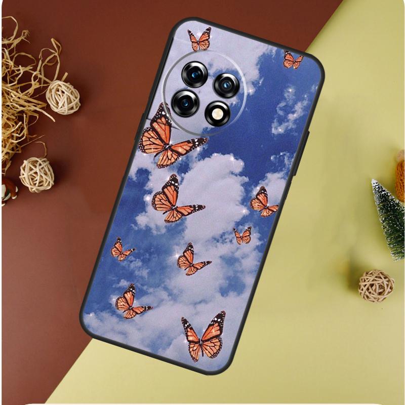 Butterfly Sky For OnePlus 13 12 11 12R 13R 9 10 Pro 8T 9RT 10T 10R Nord 4 CE 2 3 Lite N20 N30 Phone Case