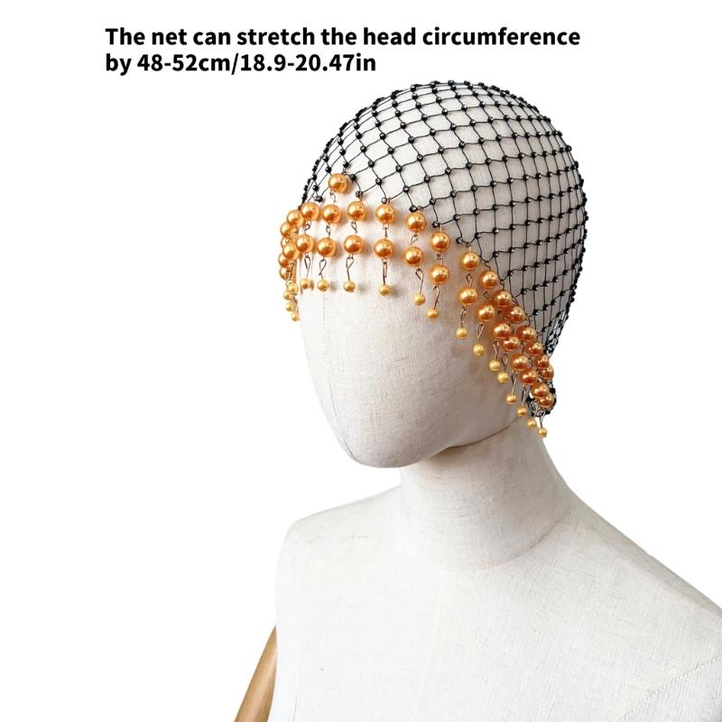 Elegant Tassels Headpiece Featuring Intricate Hollow Design Suitable for Fashion Brides and Festival Attendees Present