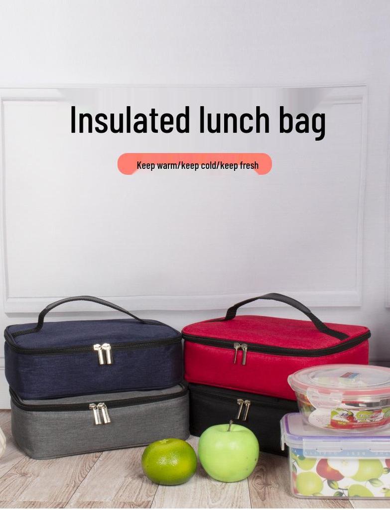 Portable Thickened Aluminum Foil Lunch Bag for School/Office Meals
