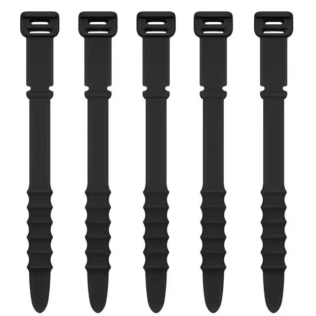 Silicone Cable Ties, Cord Organizer, Cable Straps, Reusable Cord Ties, Travel Cable Organizer, Cute Elastic Tie, Wire Ties