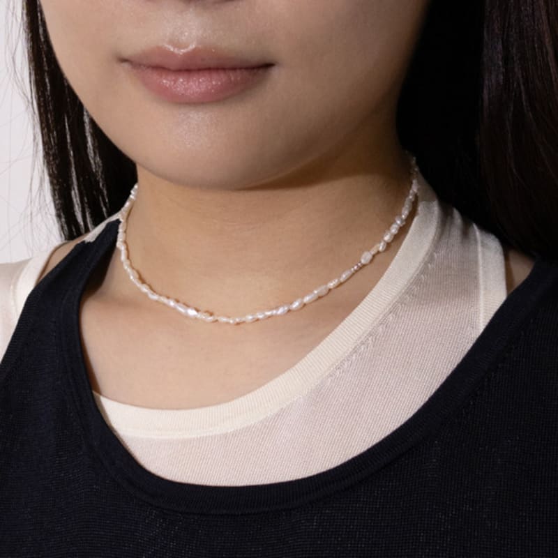 Kiee Oshimu (Silver925) 502 Pearl Necklace