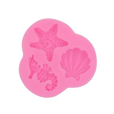 Marine Series Liquid Silicone Mold Fondant Silicone Mold Baking Cake Decoration Drop Plastic Mold