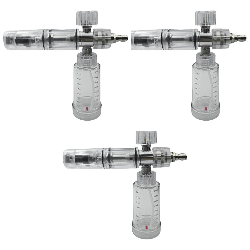 Soap Foam Spray Bottle Adjustable Pressure Washer Gun 100ml Liquid Foam Sprayer Water Foam Pot with 1/4 Inch Quick Connector