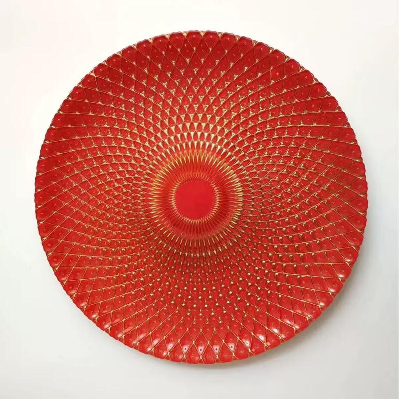 European-Style Peacock Glass Fruit Bowl
