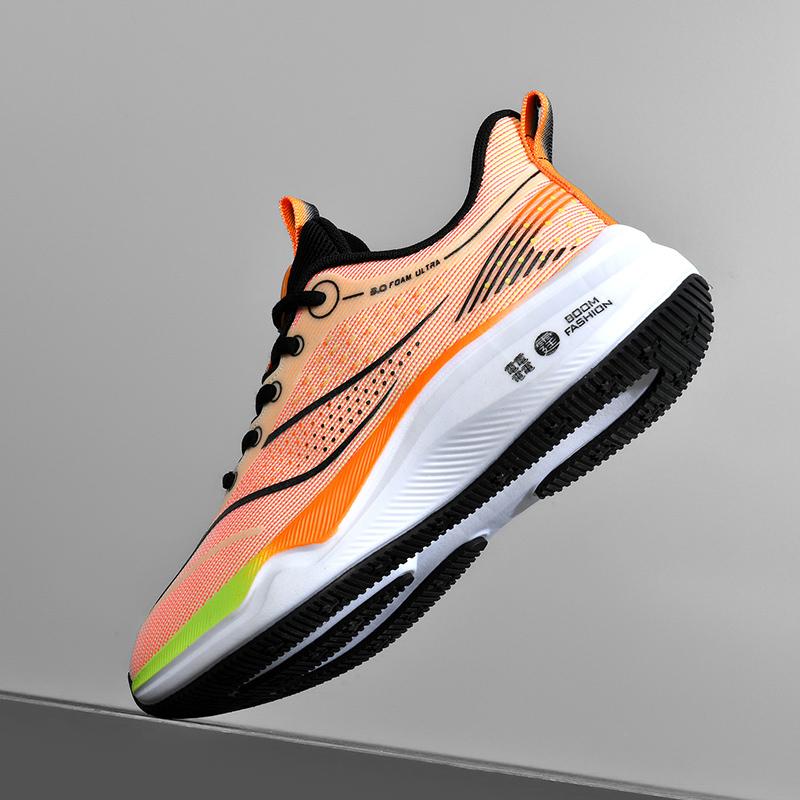 Herrenschuhe Sommer atmungsaktiv ultraleicht Carbonplatte Laufschuhe Herren weiche Sohle Rückfederung rutschfest verschleißfest Sport