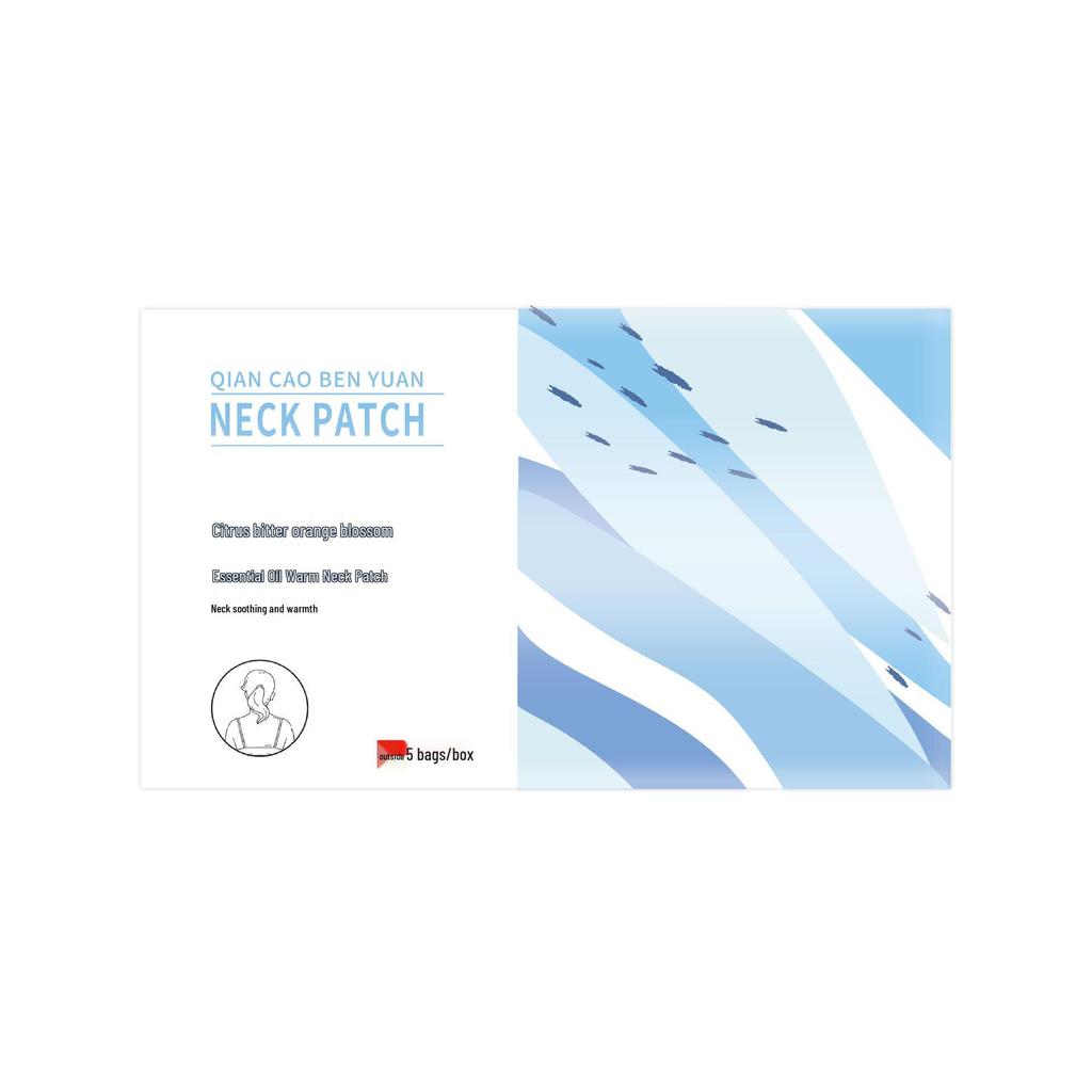 Mandarin Orange Blossom Heated Neck & Shoulder Patch: Essential Oil Hot Compress