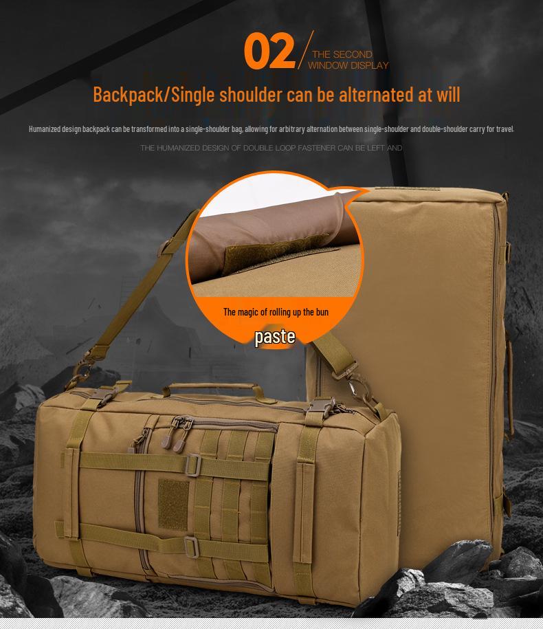 Men's Large Outdoor Mountaineering Backpack, Multifunctional Travel and Storage Bag