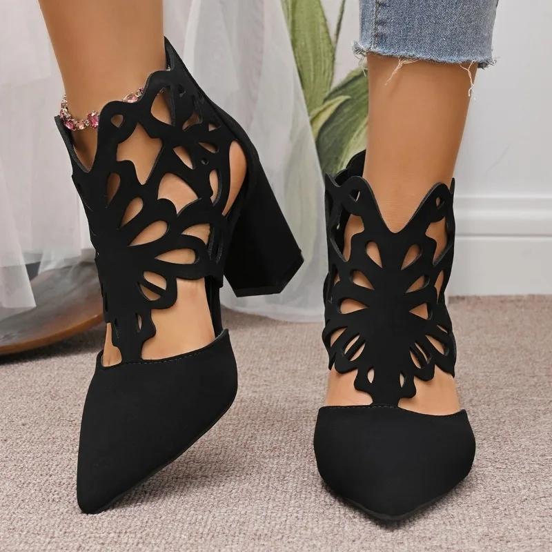 Ladies Shoes 2025 High Quality Ankle Women's Boots Hollow Out Modern Boots Women New Plus Size Best Seller Sandal Boots