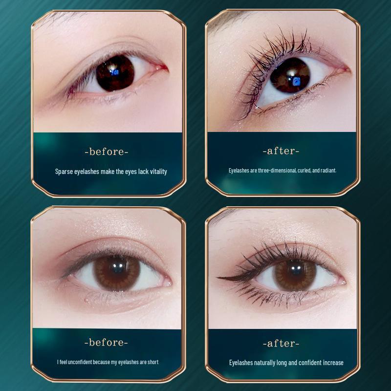 Retro Chinese Style Waterproof Mascara & Eyeliner: Lengthening, Volumizing, Curling Cosmetics.