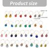 10Pcs Wine Glass Charm with Rings Drink Markers Label for for Drink Wine Cocktail Champagnes Tasting Party Decoration